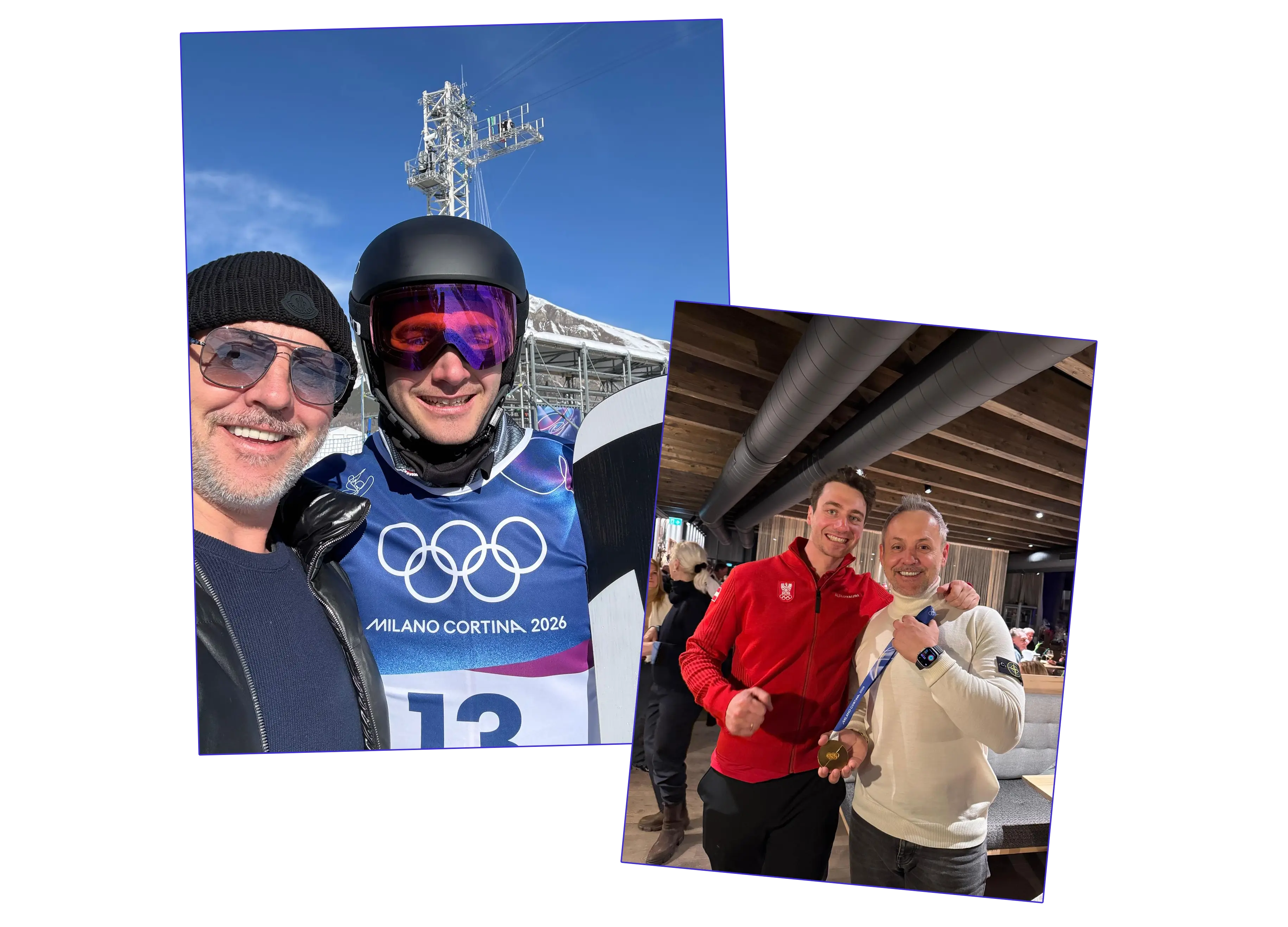 El CEO de Softquo, Martin Wachter, celebrando con Alessandro.